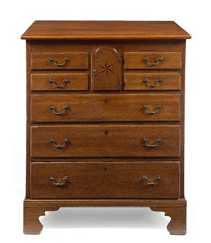 * A Provincial George III Oak Chest of Drawers