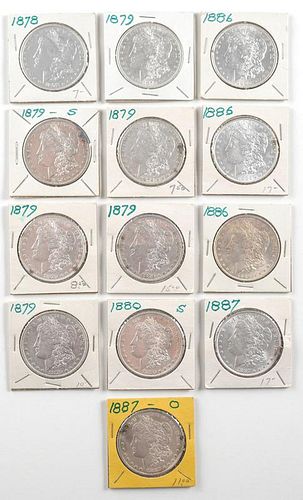 United States Morgan Silver Dollars 1886,1887,1878,1879,1880