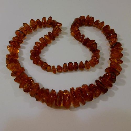 NATURAL AMBER NECKLACE - 94 GRAMS