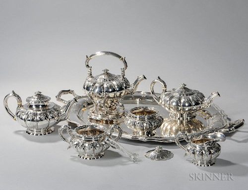 Seven-piece Gorham Sterling Silver Tea and Coffee Service
