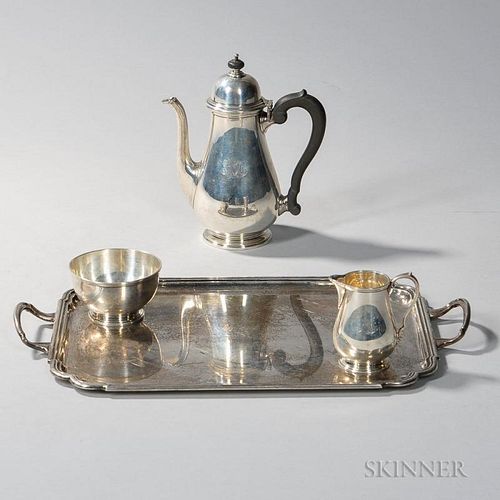 Four-piece Tiffany & Co. Sterling Silver Coffee Service