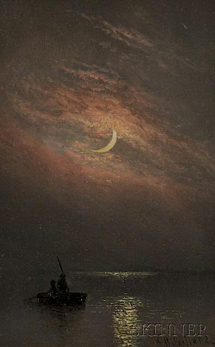 Charles Henry Gifford (American, 1839-1904)      Under a Crescent Moon