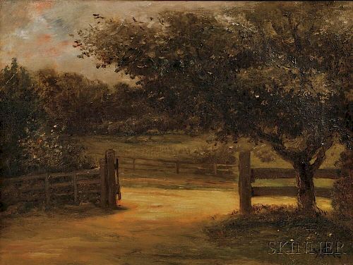 William Morris Hunt (American, 1824-1879)      Beyond the Gate