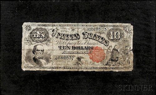 Nicholas Alden Brooks (American, 1840-1904)      Ten Dollar Bill