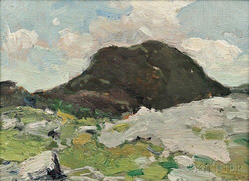 Chauncey Foster Ryder (American, 1868-1949)      Nose in Shadow, Mount Mansfield, Vermont