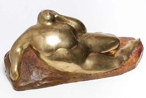 Signed Gaston Lachaise- Bronze Reclining Nude