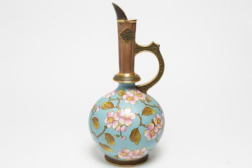 English Aesthetic Movement Porcelain Ewer ca. 1885