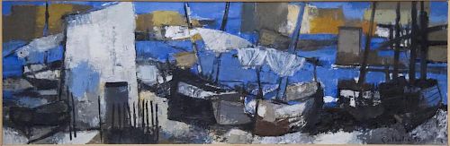 Bernard Cathelin (French, 1919-2004)- Oil