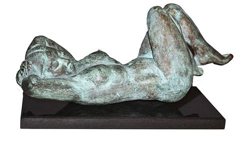 Reclining Nude Bronze, 20th century