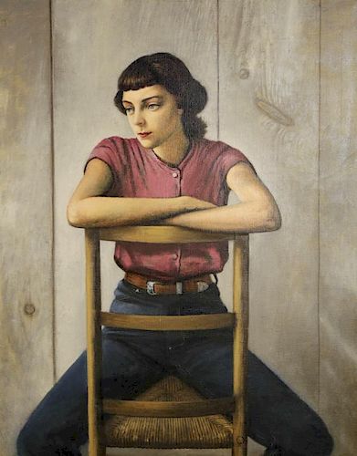 Stevan Dohanos (American, 1907-1994)
Portrait of a Young Girl, c. 1952