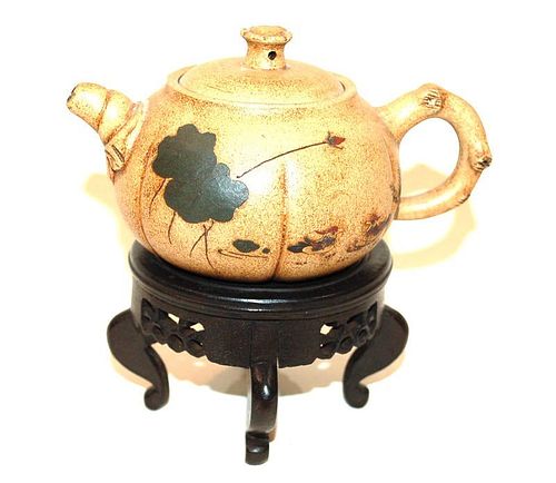 A Chinese Yi Xing Teapot