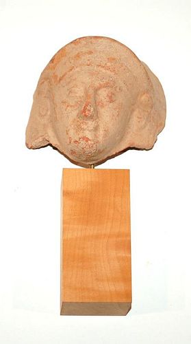 A Greek Terracotta Head, 4th century BCE