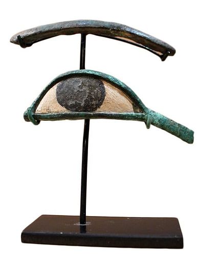 An Egyptian Bronze Eye and Brow, 2nd c. BC