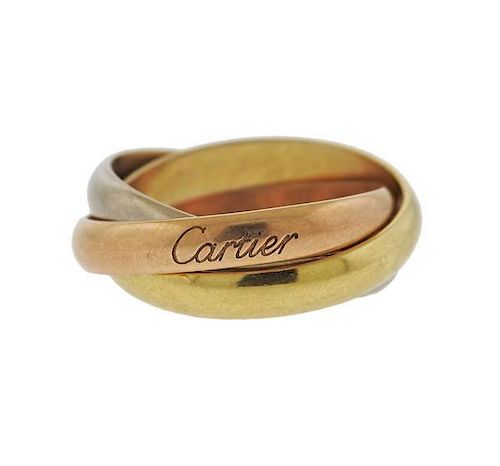 Cartier Trinity 18k Gold Rolling Band Ring