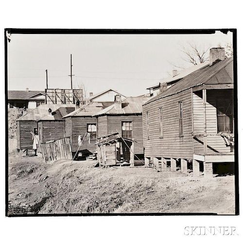 Walker Evans (American, 1903-1975)      Wooden Houses, Possibly Vicksburg, Mississippi
