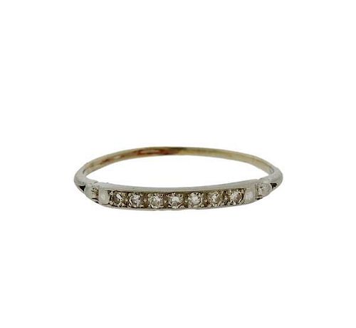 14k Gold Diamond  Wedding Band Ring