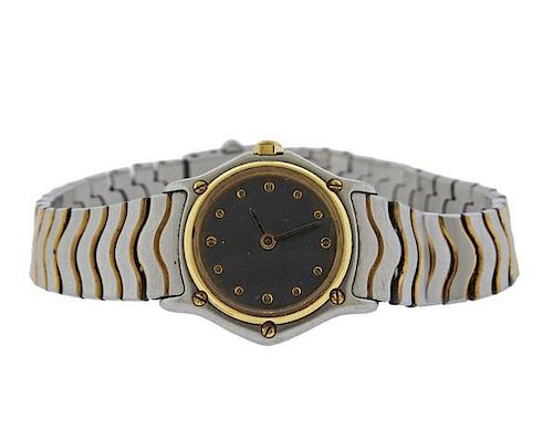 Ebel Wave 18k Gold Stainless Steel Lady&#39;s Watch