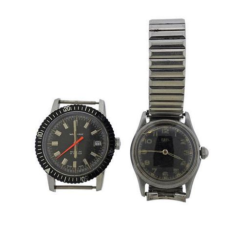 Waltham Ebel Stainless Steel Watch Lot of 2