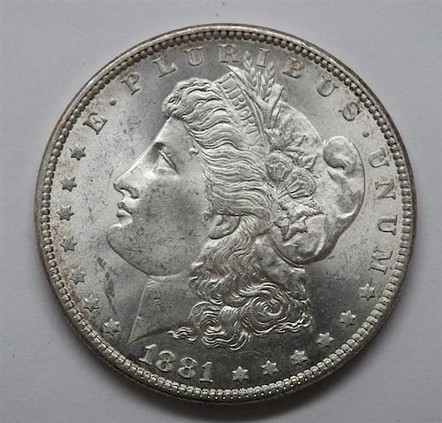 1881 Morgan 1 Dollar Silver US Coin