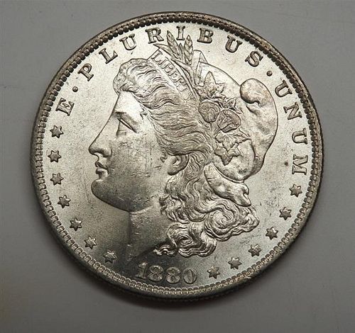 1880 O Morgan 1 Dollar Silver US Coin