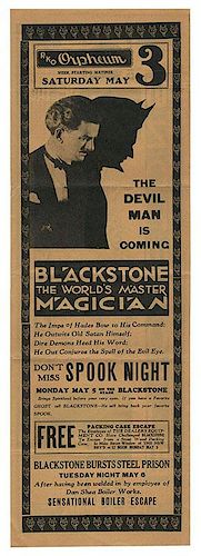 Blackstone. The World’s Master Magician.