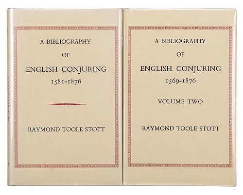 A Bibliography of English Conjuring, 1569—1876.