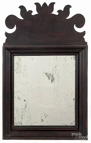 Contemporary painted mirror, by Bryce Ritter & Son, 18'' x 10 3/4''.