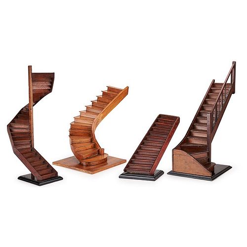 FOUR ARCHITECTURAL STAIRCASE MODELS
