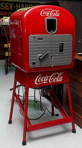 Coca-Cola machine Vendo model 27A original condition stand restored
