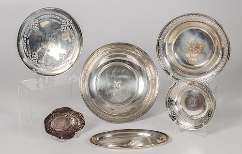 American Sterling Center Bowls and Gorham Trays