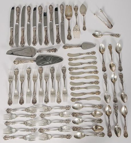 Reed & Barton Partial Sterling Flatware Service, Francis I