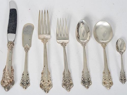 Wallace Sterling Flatware Set, Grand Baroque