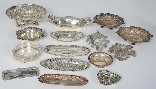 American Sterling Trays and Dishes, Including Gorham