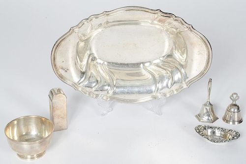Sterling Silver Bowls and Accessories, Including Tiffany and Gorham