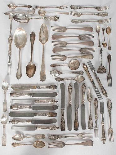 American Sterling and .800 Silver Flatware, Plus