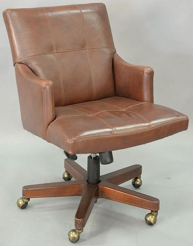 Councill leather swivel office armchair.
