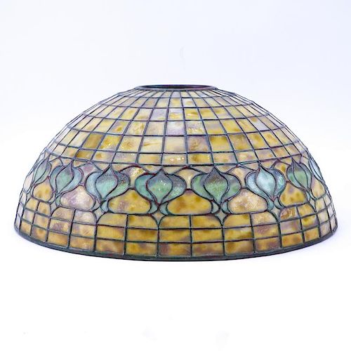 Tiffany Studios "Pomegranate" Stained Glass Lamp Shade.