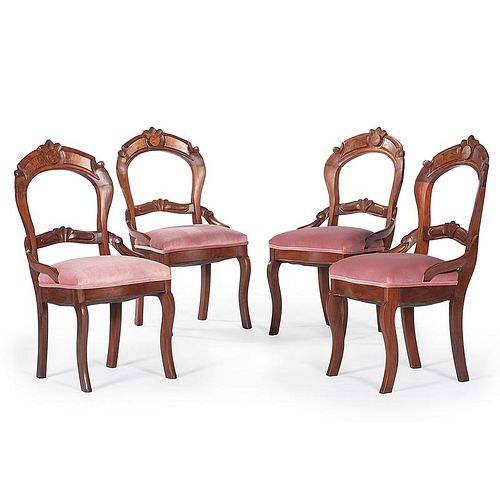 Victorian Walnut Side Chairs