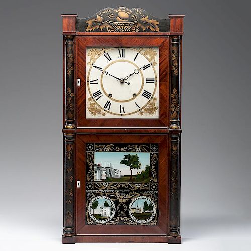 <i>Henry Terry</i> Wooden Works Clock
