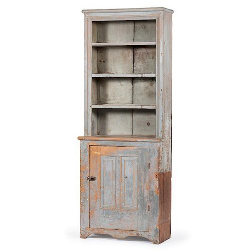 Painted Pewter Cupboard