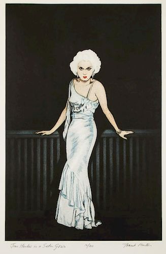 Frank Vernon Martin (1921-2005) "Jean Harlow in a Satin Gown"
