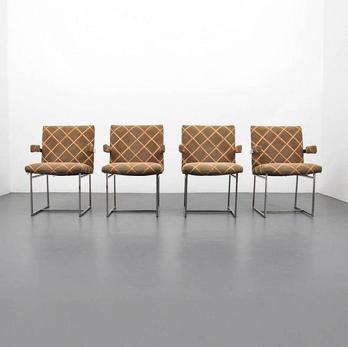 Arm Chairs Attributed to Milo Baughman