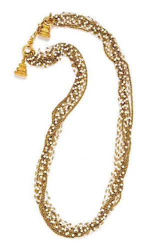 A Chanel Goldtone and Faux Pearl Multistrand Necklace,