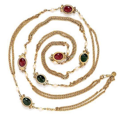 A Chanel Goldtone and Gripoix Necklace,