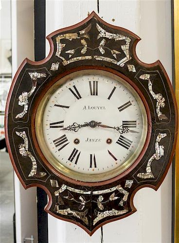 A French Wall Clock Length 20 3/4 inches.