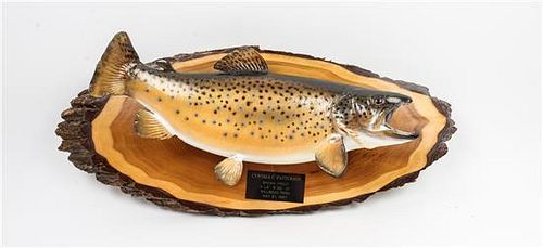 * Two Taxidermy Fish Trophies Width of wider 28 inches.