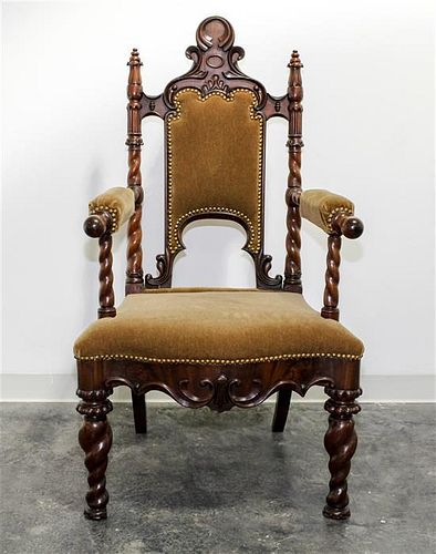 A Gothic Revival Armchair