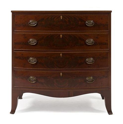A Federal Style Mahogany Chest, Baker