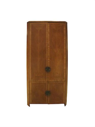 A Charles Pfister for Baker Armoire Height 84 x width 42 x depth 22 inches.