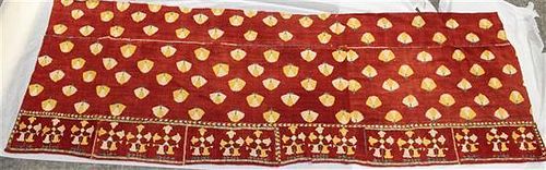 * An Indian Cotton Embroidered Skirt 104 x 34 inches.